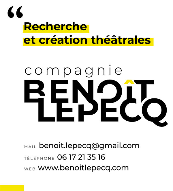 Logo compagnie théâtrale Benoît Lepecq